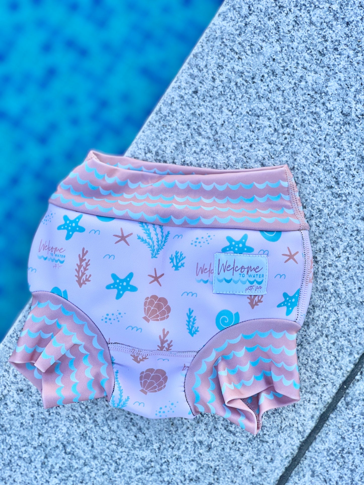 Double Layer Swim Nappy - Coral reef - Sizes 000, 00, 0, 1, 2